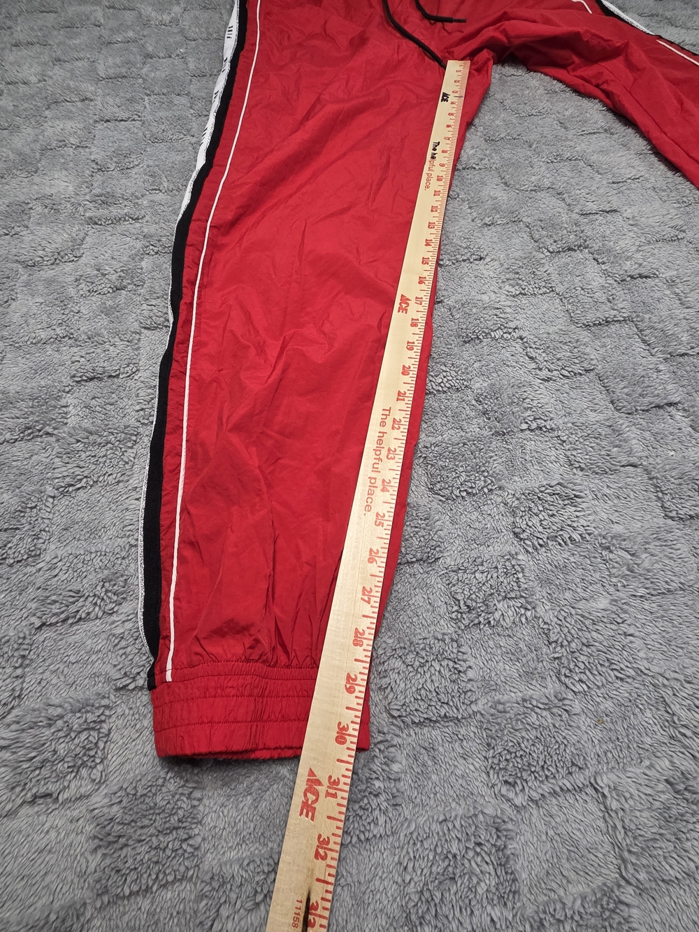 PINK Women Activewear Pants Large Red Jogger Windbreaker Victoria's Secret - Picture 3 of 11